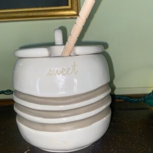 Rae Dunn Artisan Collection Ceramic Honey Jar
